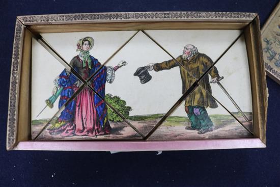A Victorian Neue Metamorphosen/New Metamorphoses boxed game/puzzle 7in.